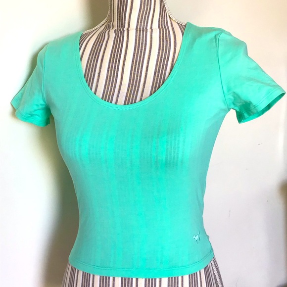 PINK heart cutout top - brand new crop complete with dog stitching - Picture 2 of 9